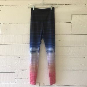 Beyond Yoga striped leggings